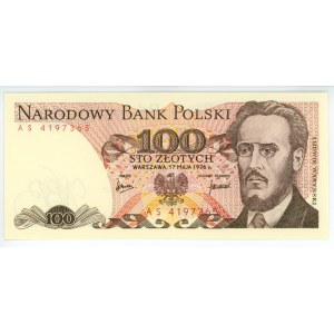 100 złotych 1976 - seria AS