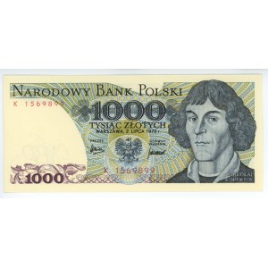 1000 złotych 1975 - RZADKA seria K