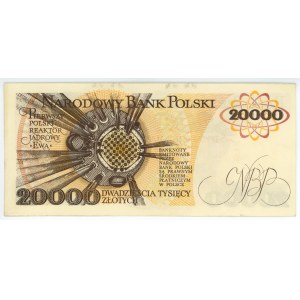 20,000 zloty 1989 - W series