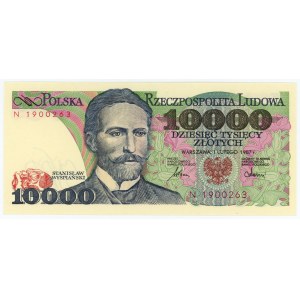 10.000 Zloty 1987 - Serie N