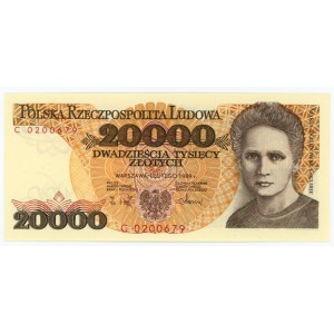 20,000 zloty 1989 - series C