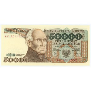 50,000 zloty 1989 - AC series