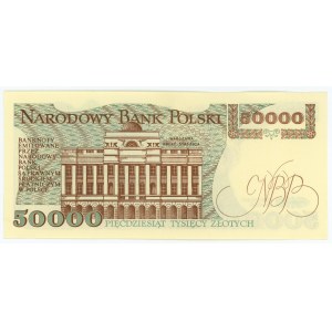 50.000 złotych 1989 - seria AU