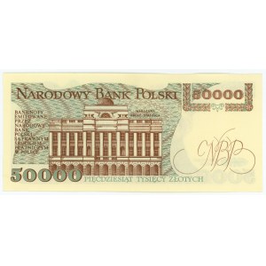50,000 zloty 1989 - AU series