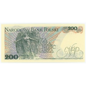 200 zlotých 1986 - řada DF