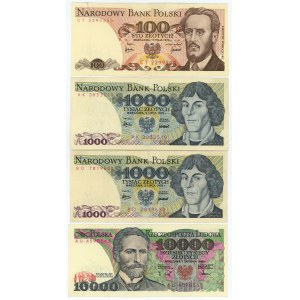PRL - set of 4 banknotes - rarer series