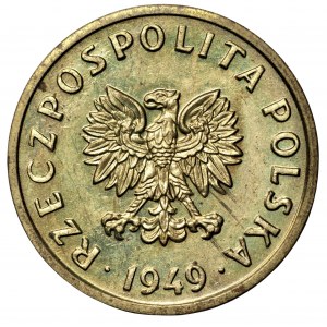 5 groszy 1949 - Messing gemustert - Auflage: 100 Stück