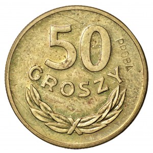 50 grošov 1949 - Vzorkovaná mosadz - náklad 100 kusov