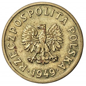 50 grošů 1949 - Vzorkovaná mosaz - náklad 100 kusů