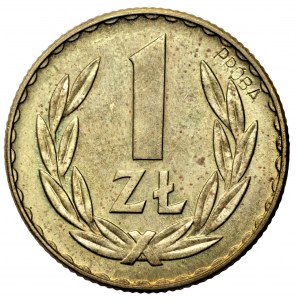 1 zloty 1949 - Sampled brass - mintage of 100 pieces