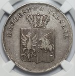 Powstanie Listopadowe - 5 złotych 1831 - Warszawa KG - NGC XF40