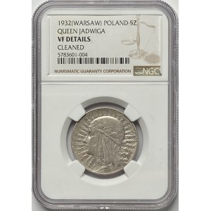 5 zlotých 1932 Polonia - s mincovní značkou Varšava
