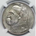 10 zloty 1934 - Józef Piłsudski - NGC UNC Details