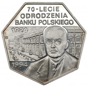 300 000 zlotých 1994 - 70. výročie obnovenia poľskej banky