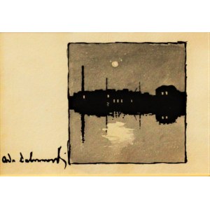 Odo DOBROWOLSKI [1883-1917], Nocturne. City by the water