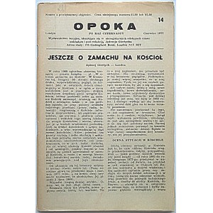 OPOKA. Po raz czternasty. Londyn, czerwiec 1977. Wydawca, druk i format jw. s. 115, [2]. Opr. brosz. wyd...