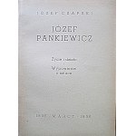 CZAPSKI JÓZEF. Józef Pankiewicz. Życie i dzieło. Wypowiedzi o sztuce. W-wa 1936. Wyd., i druk M. Arct...