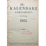 [KALENDARZ]. Kalendarz SAMOOBRONY na rok 1935. Poznań. Wydawnictwo Tygodnika Samoobrona. Druk. Centralna...