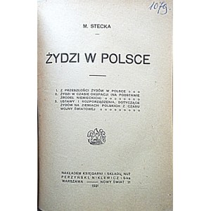 STECKA M. Żydzi w Polsce. 1. Z przeszłości żydów w Polsce. 2...
