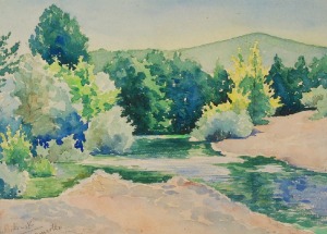 Roman BILIŃSKI (1897-1981), Pejzaż z rzeką z Ömerli, 1934