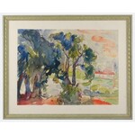 Roman BILIŃSKI (1897-1981), Pejzaż z drzewami, 1966