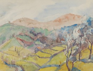 Roman BILIŃSKI (1897-1981), Dolina z polami, 1937