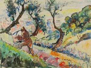 Roman BILIŃSKI (1897-1981), Artysta przy pracy