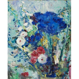 Roman BILIŃSKI (1897-1981), Niebieskie kwiaty [Fiori in blu], 1963