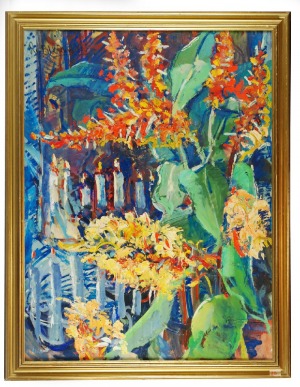 Roman BILIŃSKI (1897-1981), Kwiaty [Composizione di fiori], 1960