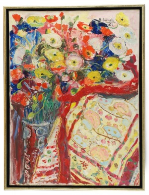 Roman BILIŃSKI (1897-1981), Maki na wzorzystym dywanie [Papaveri con tapeto], 1971