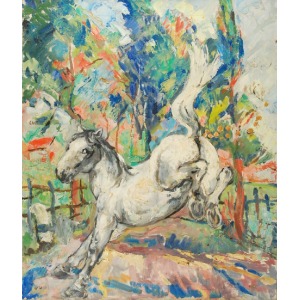 Roman BILIŃSKI (1897-1981), Biały koń [Cavallo in bianco], 1961