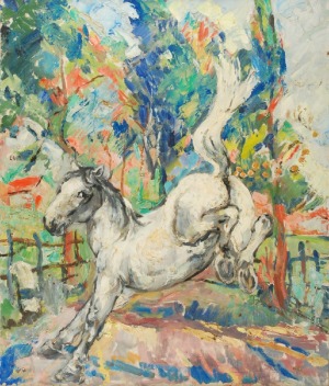 Roman BILIŃSKI (1897-1981), Biały koń [Cavallo in bianco], 1961