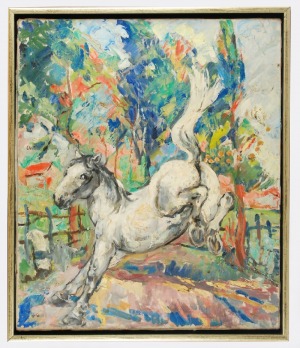 Roman BILIŃSKI (1897-1981), Biały koń [Cavallo in bianco], 1961