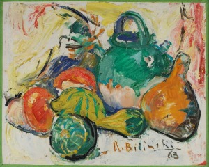 Roman BILIŃSKI (1897-1981), Martwa natura z tykwą [Zucchette], 1963
