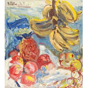 Roman BILIŃSKI (1897-1981), Martwa natura z bananami [Frutta mista con banane], 1964