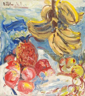 Roman BILIŃSKI (1897-1981), Martwa natura z bananami [Frutta mista con banane], 1964