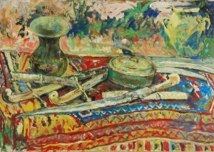 Roman BILIŃSKI (1897-1981), Martwa natura z szablami [Sciabole], 1971
