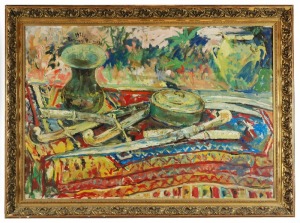 Roman BILIŃSKI (1897-1981), Martwa natura z szablami [Sciabole], 1971