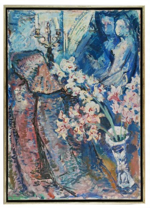 Roman BILIŃSKI (1897-1981), Orchidee w porcelanowym wazonie [Orchidee con vaso], 1962