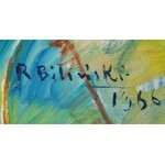 Roman BILIŃSKI (1897-1981), Martwa natura z homarem i butelkami [Aragosta con bottiglie], 1966
