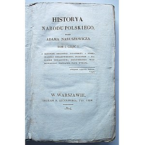VIOLEWICZ ADAM. Historya Narodu Polskiego, by [...] Volume I. Part I...