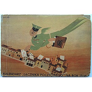 KALENDER DER POSTVERBINDUNG NA ROK 1936 [Warschau]. Herausgegeben von Reklamy Pocztowej Sp. Z. O. O. Druk. Zakł...