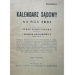 KALENDARZ SĄDOWY na Rok 1931...