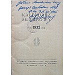 KALENDARZ SKARBOWY na 1932 Rok. W-wa 1931 Wydawca ...
