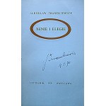 IWASZKIEWICZ JAROSŁAW. Xenie und Elegien. W-wa 1970. Wyd. Czytelnik. Druk. Zakł. Fraf. Dom Słowa Polskiego...