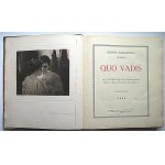 HENRY SIENKIEWICZ. Quo Vadis. With twenty heliogravures according to paintings by Piotr Stachiewicz....