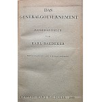 BAEDECKERS GENERALGOUVERNEMENT. Reisehandbuch von Karl Baedeker. Mit 3 Karten und 6 Stadtplänen. Leipzig 1943...