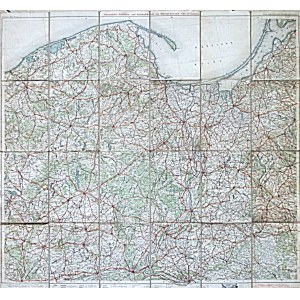 [MAP]. Karte Nr. 20. Ravenstein`s Rad - und Automobilkarte für Westpreußen ...