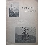 RAABE EUGENJUSZ. Kolejki linowe. W-wa 1935. Odbitka z Inżyniera Kolejowego Nr 5 (129) - 7 (131) z 1935 r...