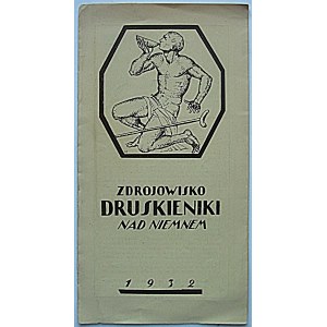 DRUSKININKAI SPAS ON THE NIEMNO RIVER. Vilnius 1932. druk. Zakł. Graf. ZNICZ. [Reporello type folder]....